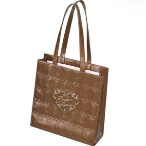 Flower Knows Chocolate Brown Tote Bag